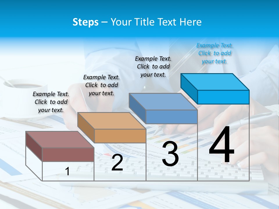 Calculation Pen Financial PowerPoint Template