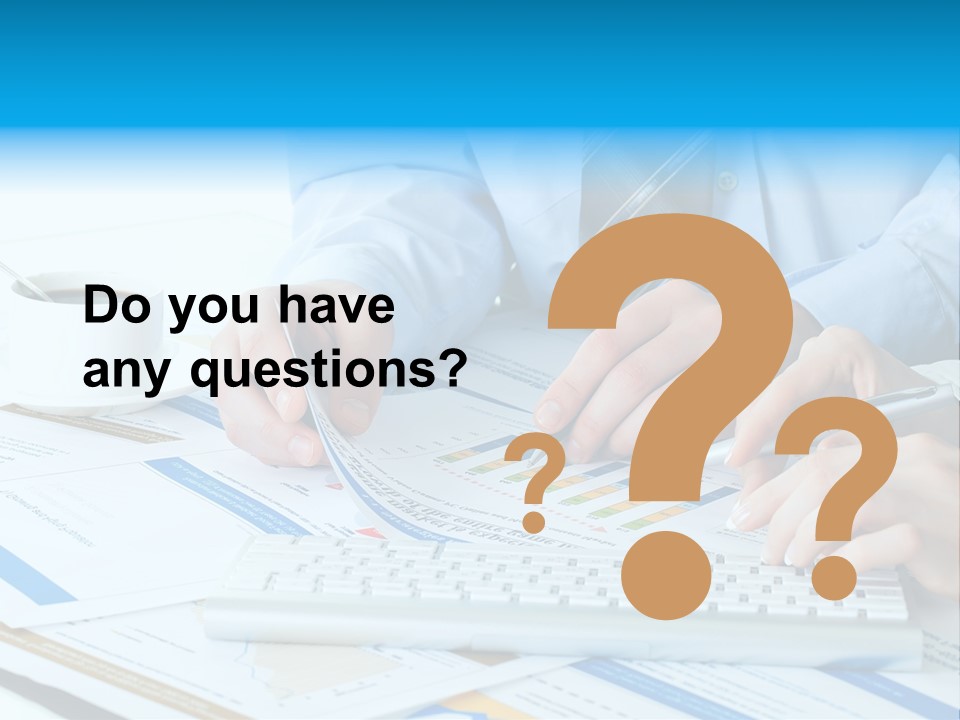 Calculation Pen Financial PowerPoint Template