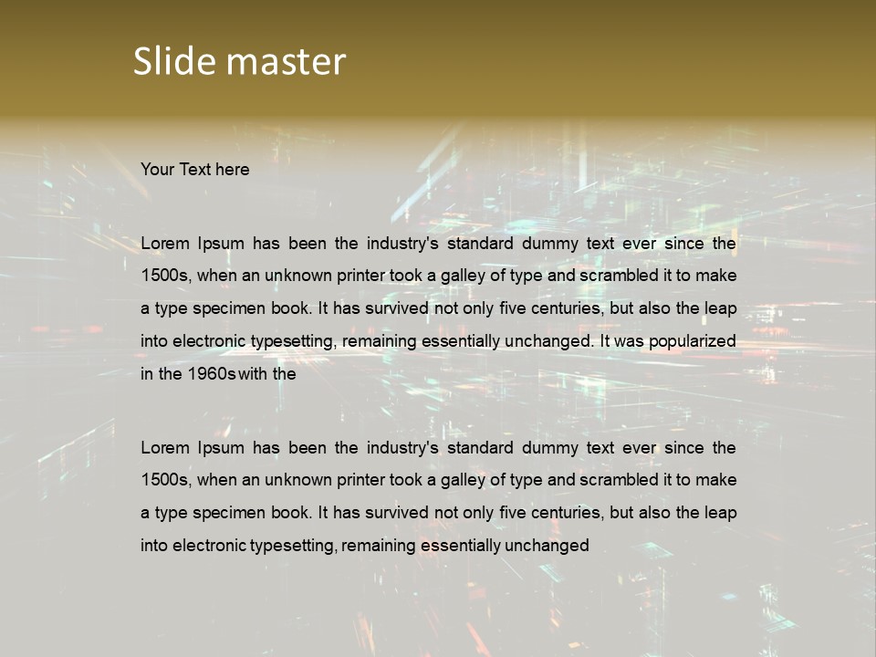 Element Wallpaper Special Effect PowerPoint Template