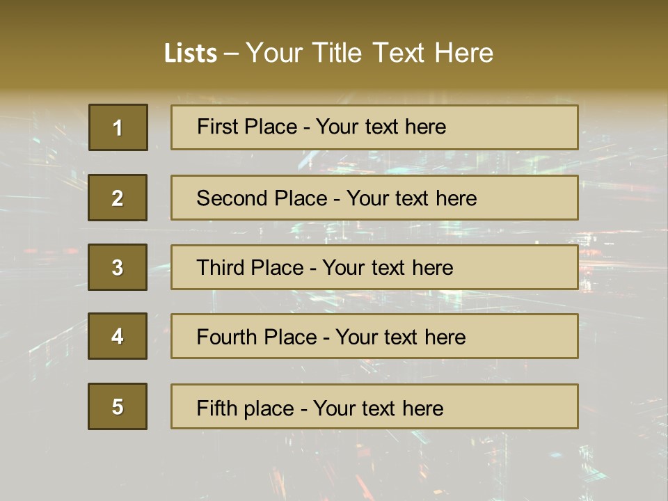 Element Wallpaper Special Effect PowerPoint Template