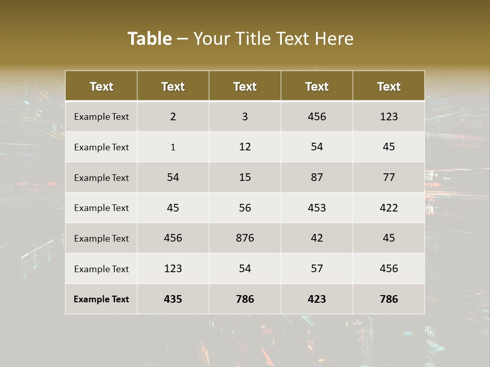 Element Wallpaper Special Effect PowerPoint Template