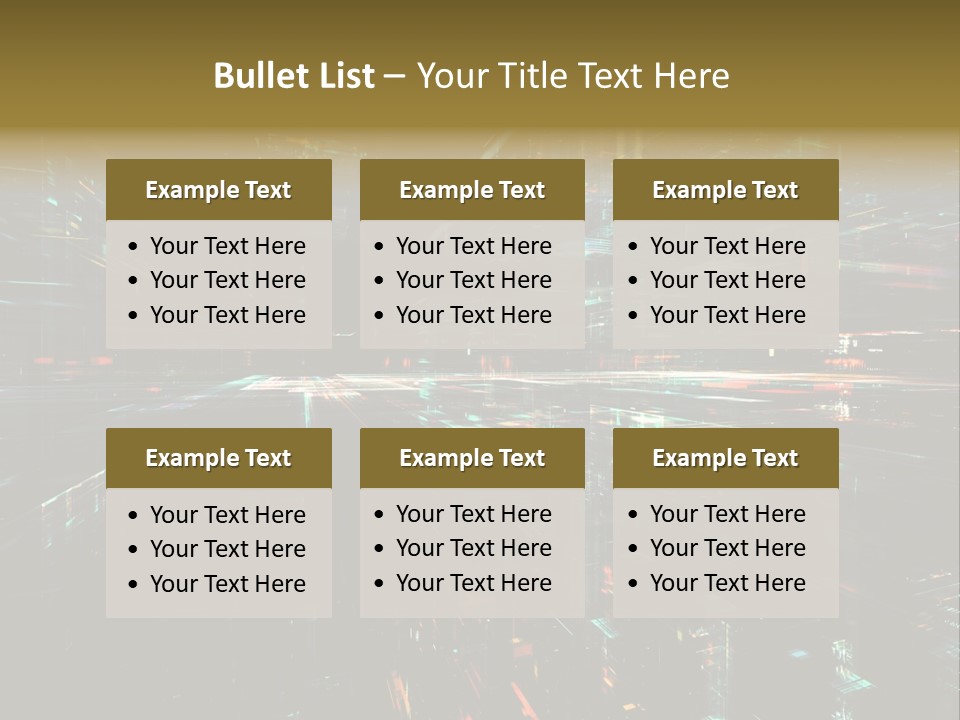 Element Wallpaper Special Effect PowerPoint Template