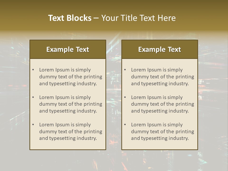 Element Wallpaper Special Effect PowerPoint Template