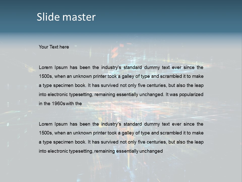 City Wallpaper Structure PowerPoint Template