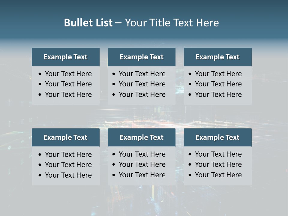 City Wallpaper Structure PowerPoint Template