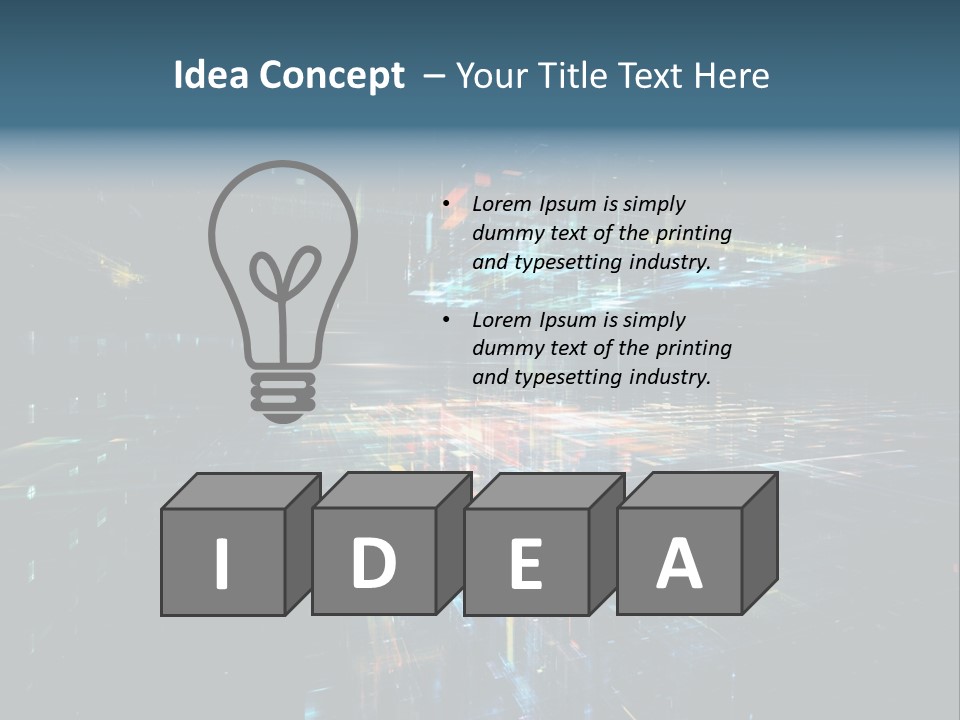 City Wallpaper Structure PowerPoint Template