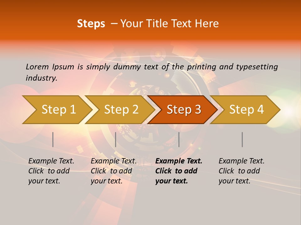 Computation Concept Fractal PowerPoint Template