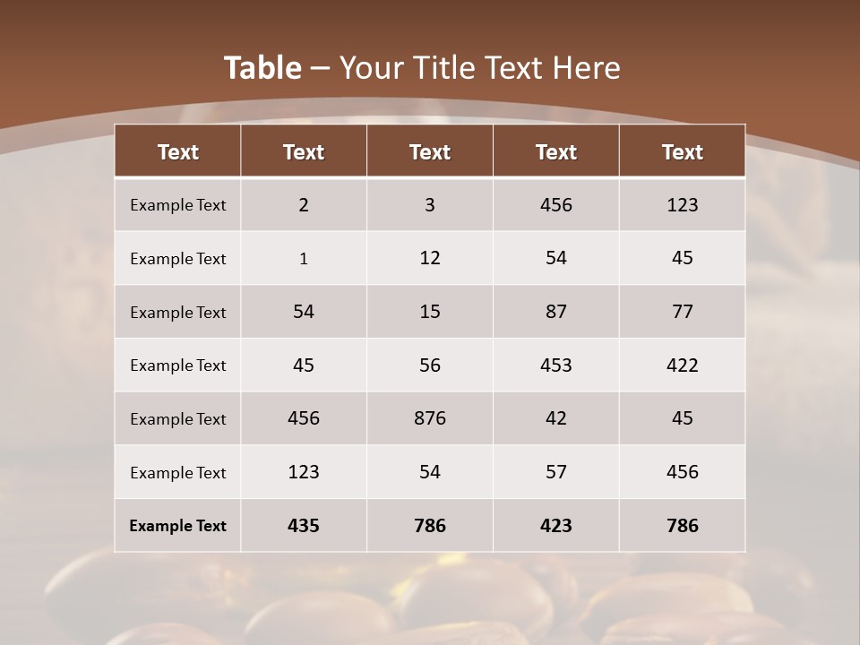 Argan Condensed Nut PowerPoint Template