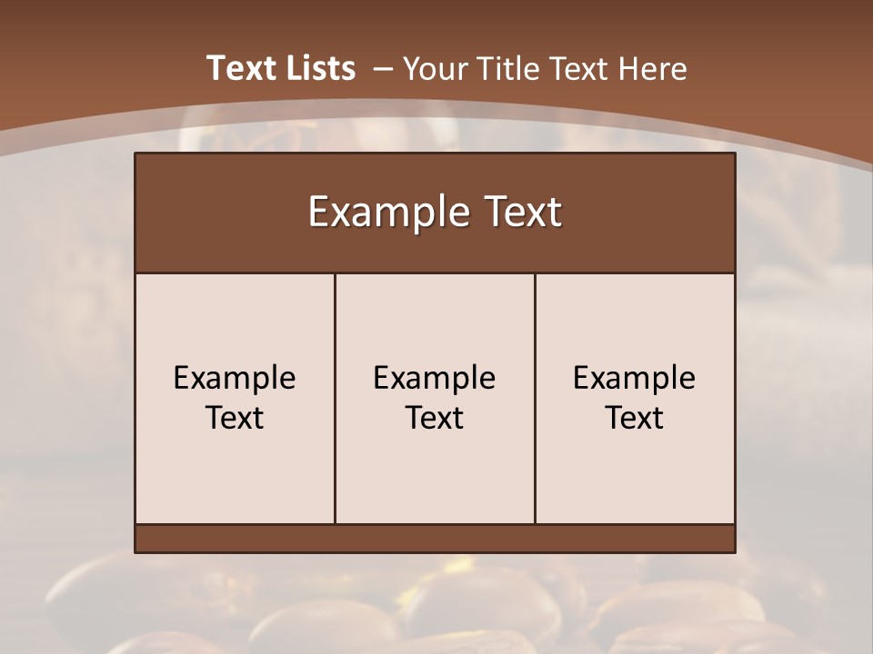 Argan Condensed Nut PowerPoint Template