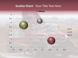 Front End Demolished Car Wreck PowerPoint Template