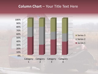Front End Demolished Car Wreck PowerPoint Template