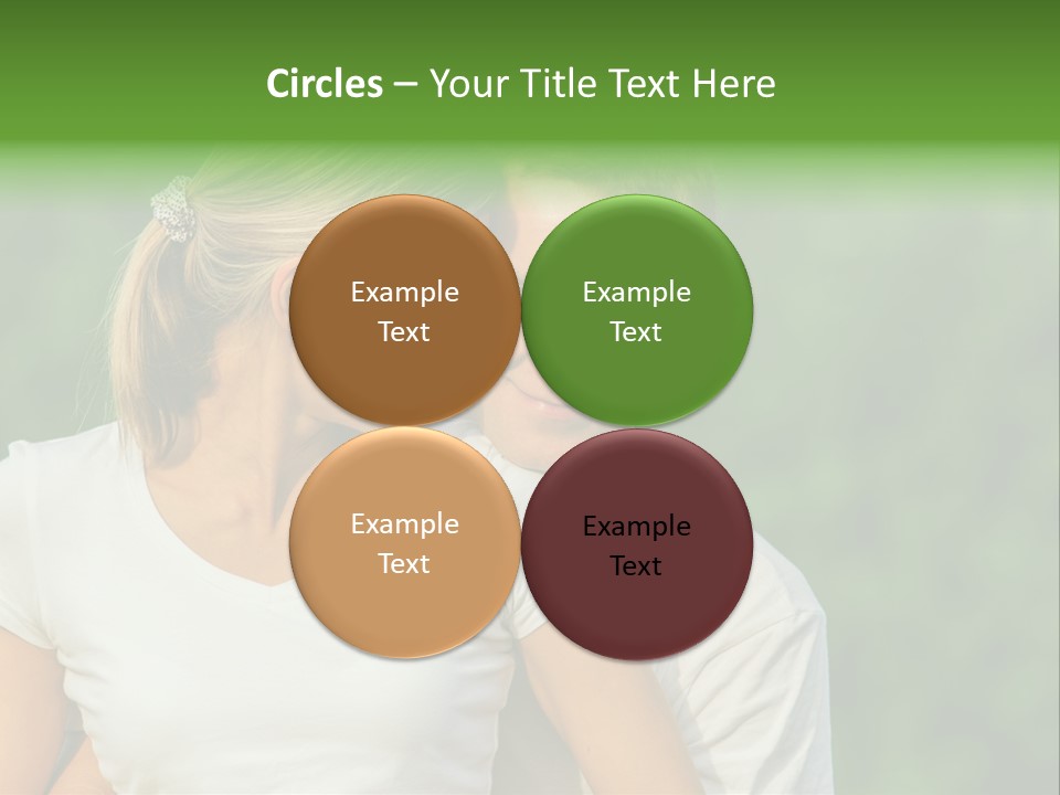 Young Man Beautiful Young Woman PowerPoint Template