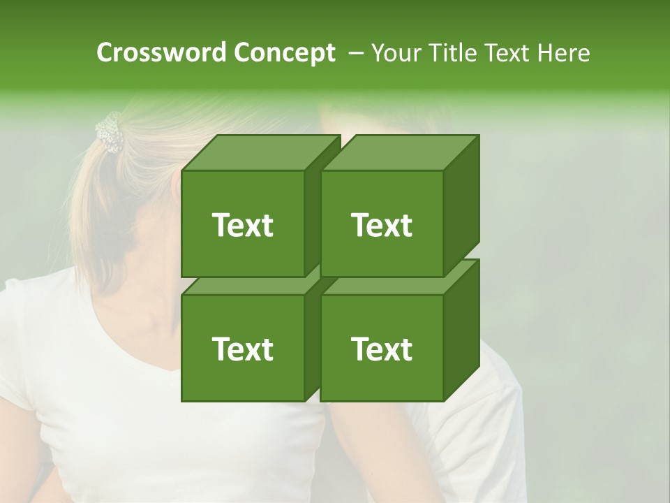 Young Man Beautiful Young Woman PowerPoint Template