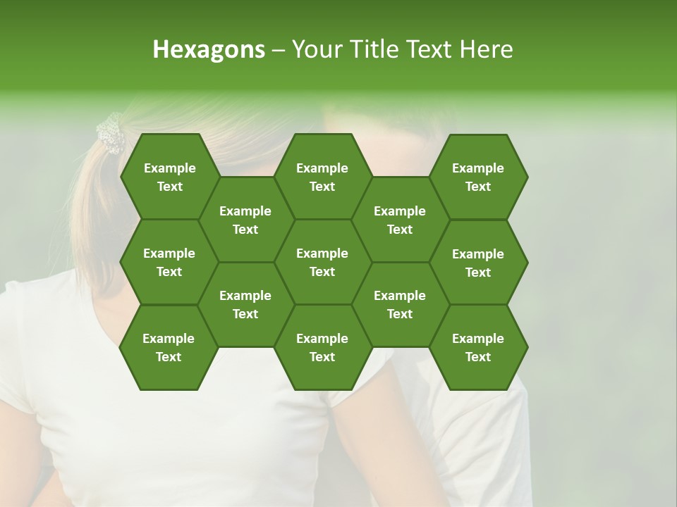 Young Man Beautiful Young Woman PowerPoint Template