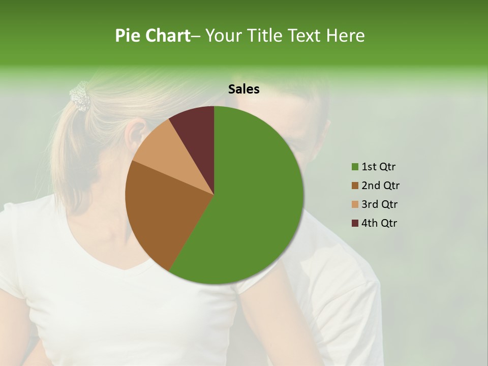 Young Man Beautiful Young Woman PowerPoint Template