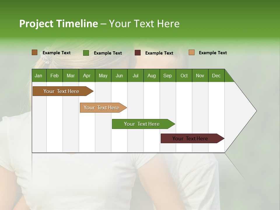 Young Man Beautiful Young Woman PowerPoint Template
