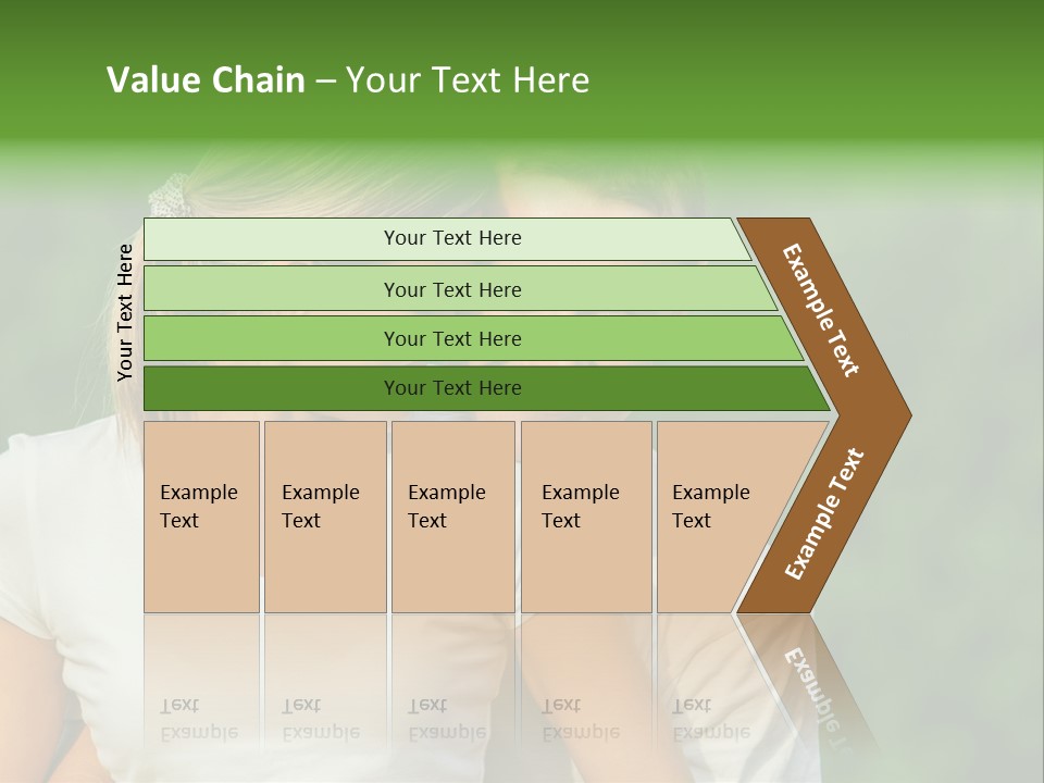 Young Man Beautiful Young Woman PowerPoint Template