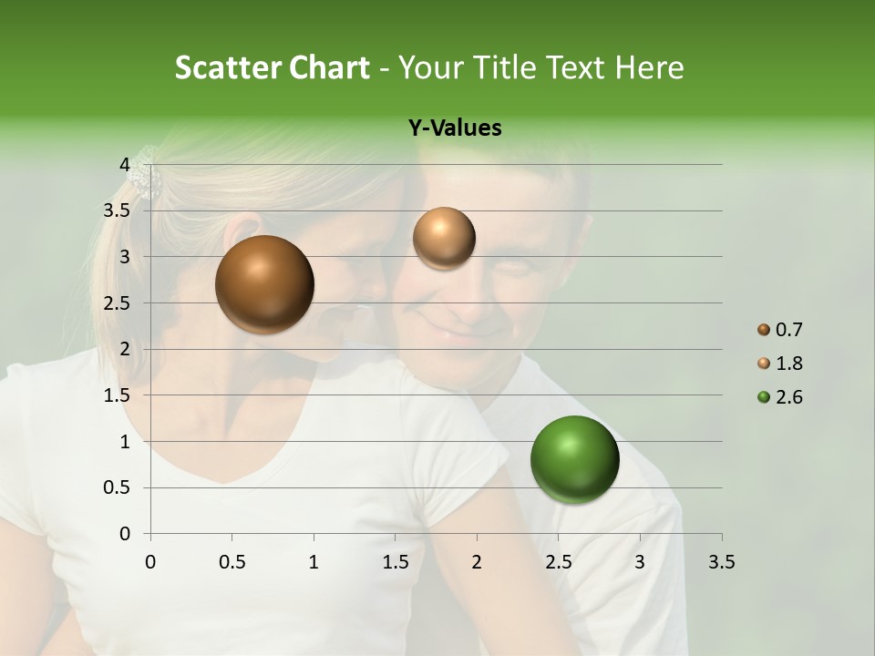 Young Man Beautiful Young Woman PowerPoint Template