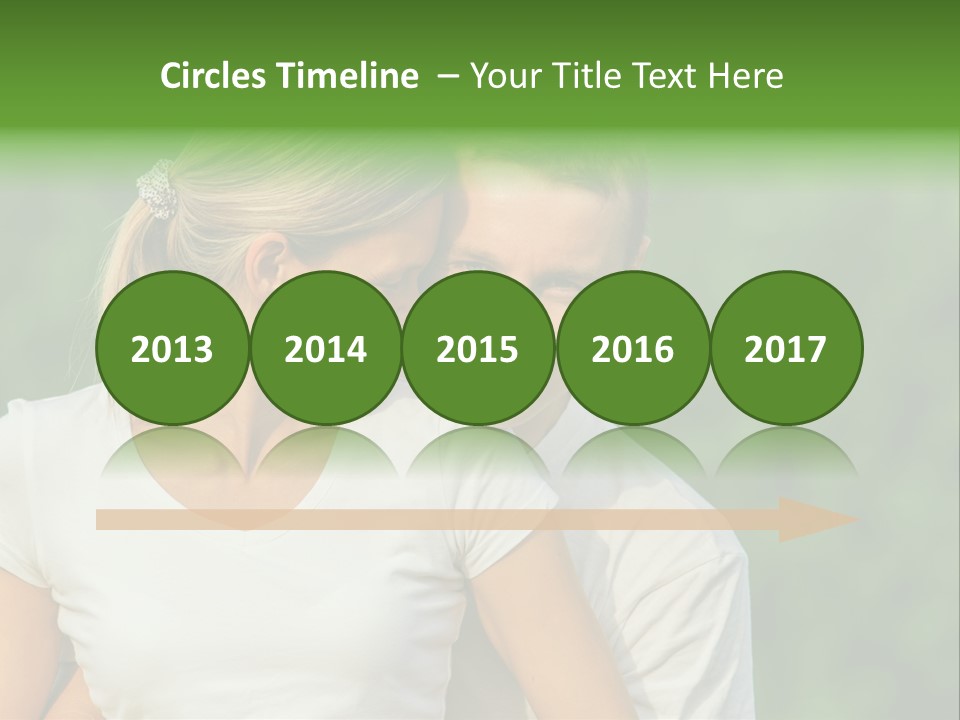 Young Man Beautiful Young Woman PowerPoint Template