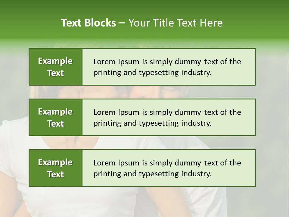 Young Man Beautiful Young Woman PowerPoint Template