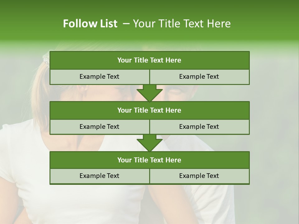 Young Man Beautiful Young Woman PowerPoint Template