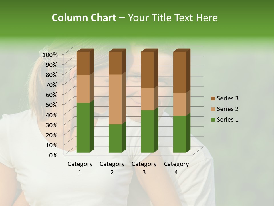 Young Man Beautiful Young Woman PowerPoint Template