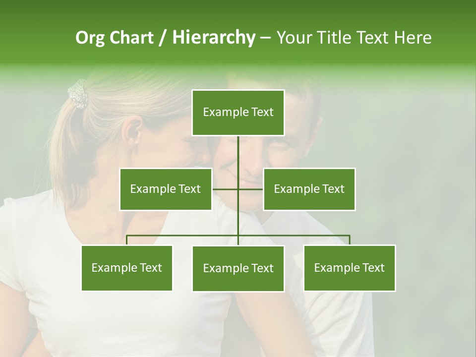 Young Man Beautiful Young Woman PowerPoint Template