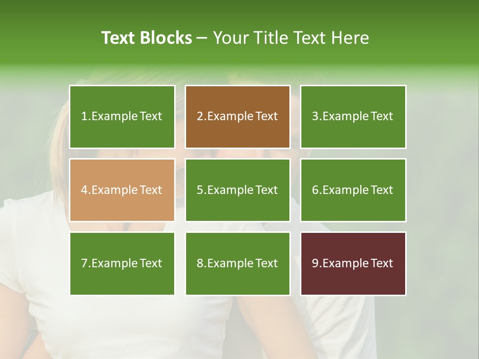 Young Man Beautiful Young Woman PowerPoint Template