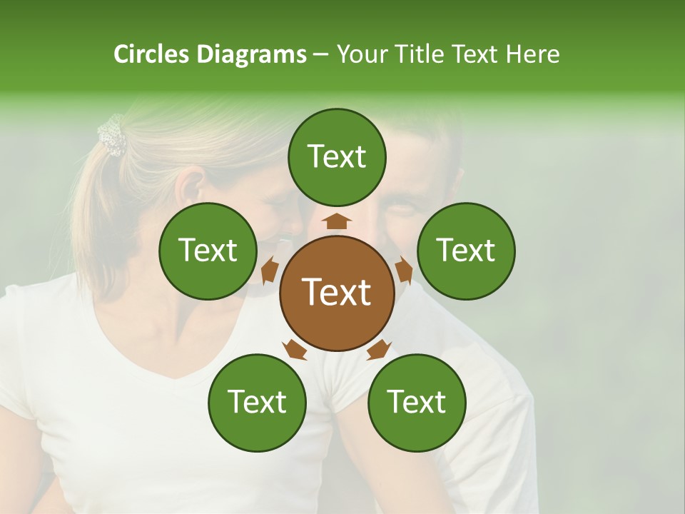 Young Man Beautiful Young Woman PowerPoint Template