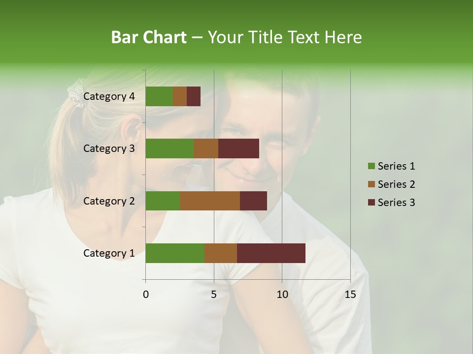 Young Man Beautiful Young Woman PowerPoint Template