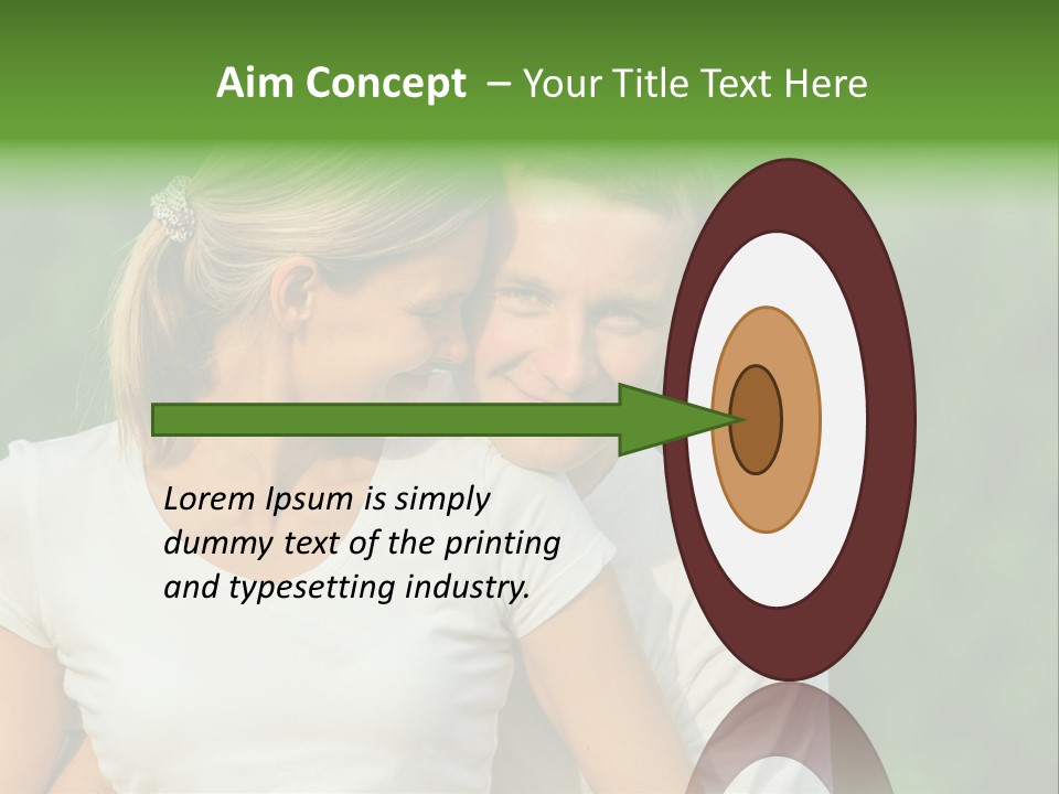 Young Man Beautiful Young Woman PowerPoint Template