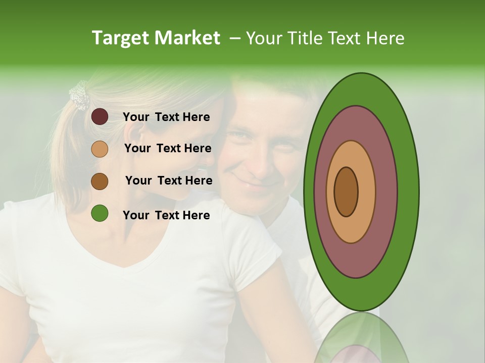 Young Man Beautiful Young Woman PowerPoint Template