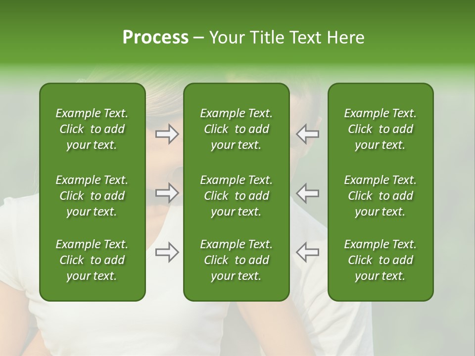 Young Man Beautiful Young Woman PowerPoint Template