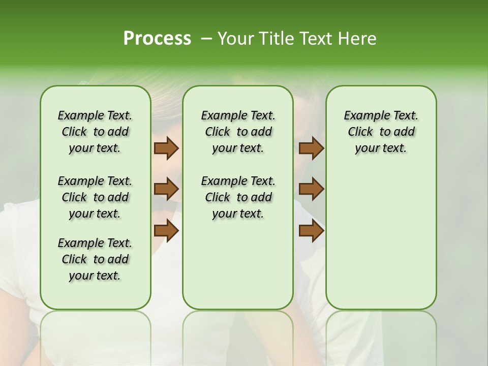 Young Man Beautiful Young Woman PowerPoint Template