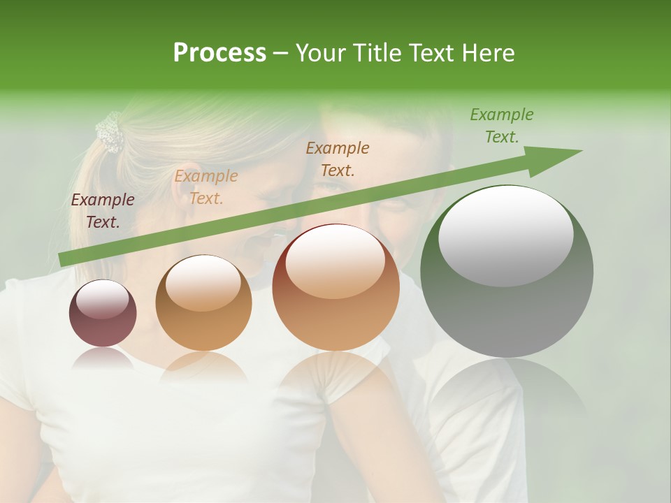 Young Man Beautiful Young Woman PowerPoint Template