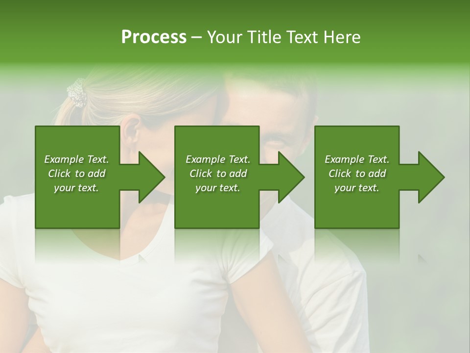 Young Man Beautiful Young Woman PowerPoint Template