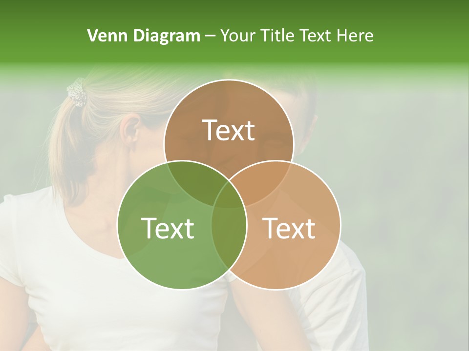 Young Man Beautiful Young Woman PowerPoint Template