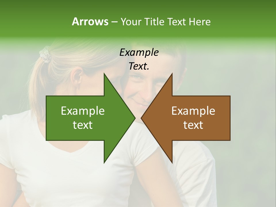 Young Man Beautiful Young Woman PowerPoint Template