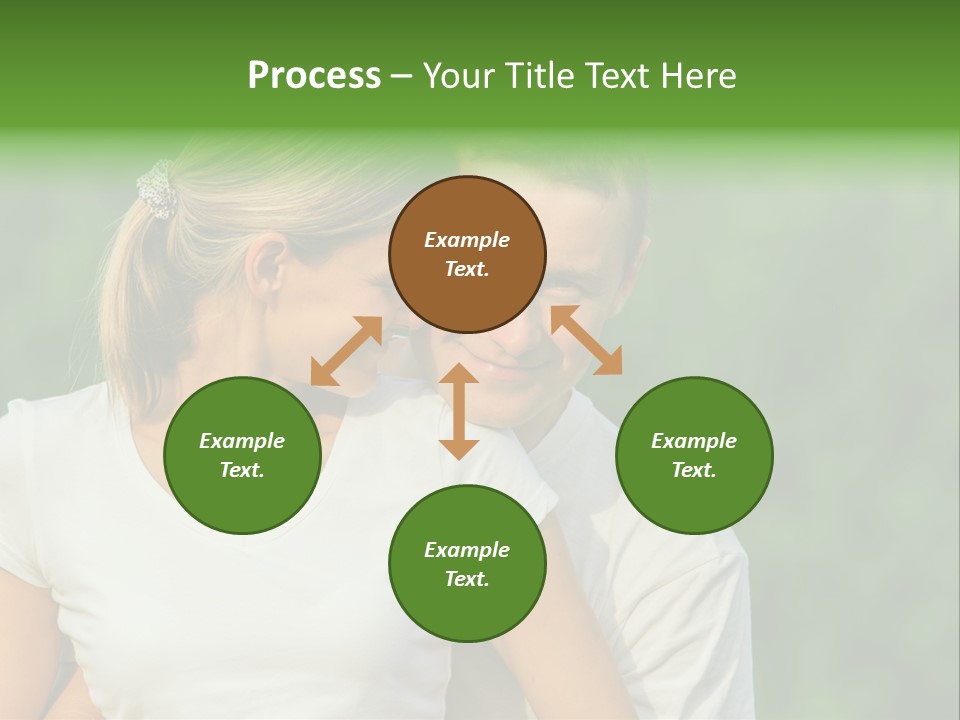 Young Man Beautiful Young Woman PowerPoint Template