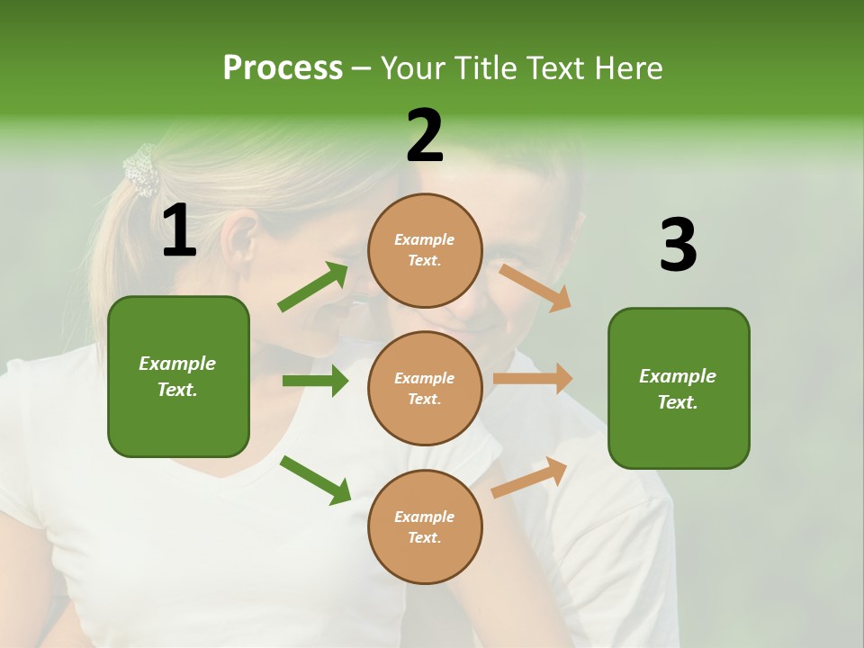 Young Man Beautiful Young Woman PowerPoint Template