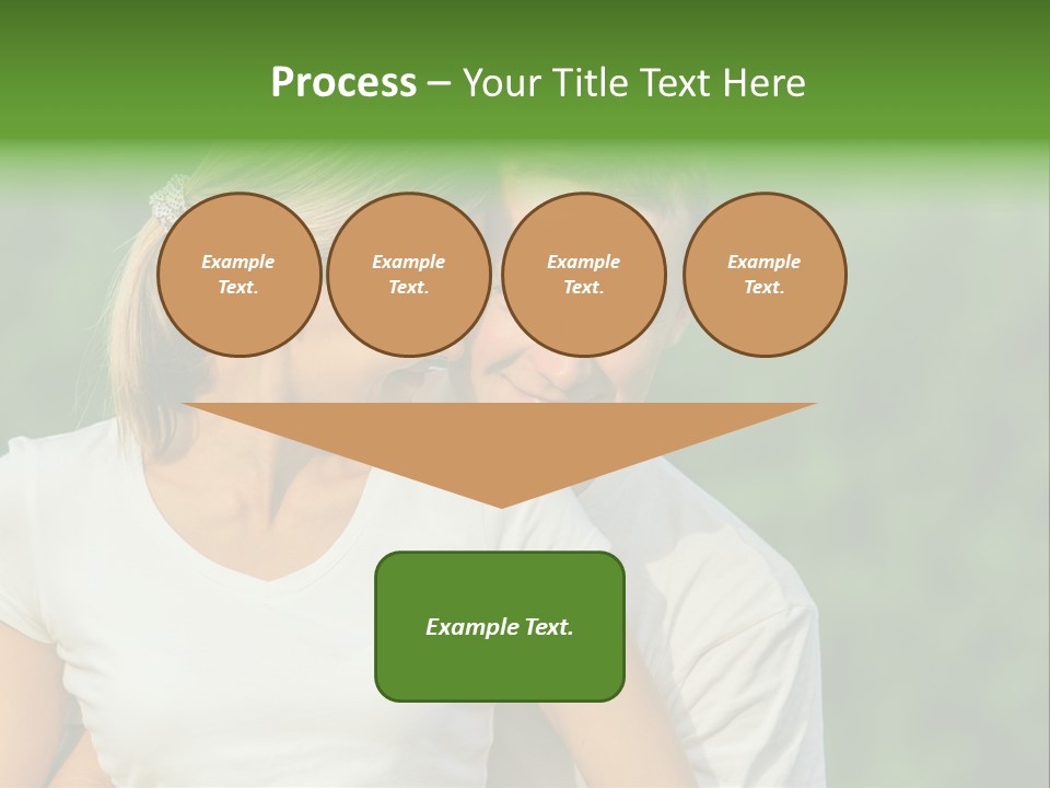 Young Man Beautiful Young Woman PowerPoint Template