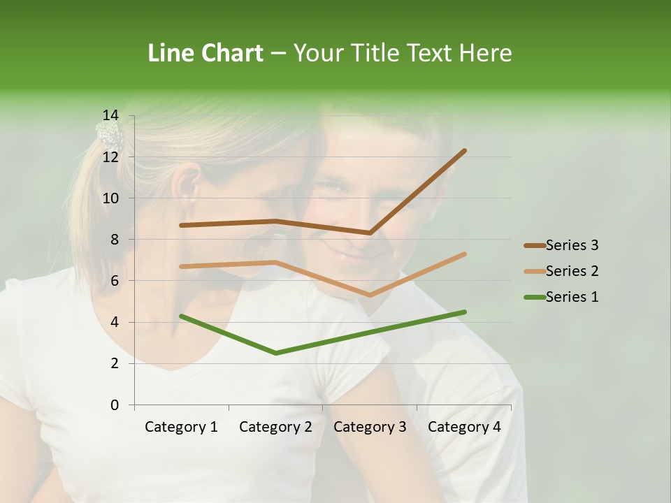 Young Man Beautiful Young Woman PowerPoint Template