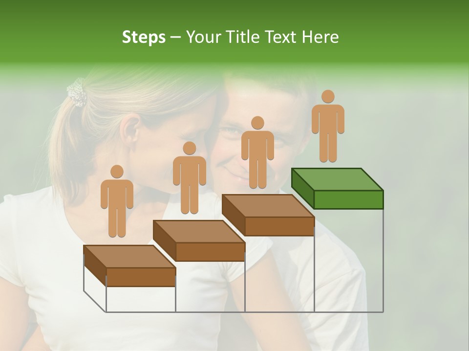 Young Man Beautiful Young Woman PowerPoint Template