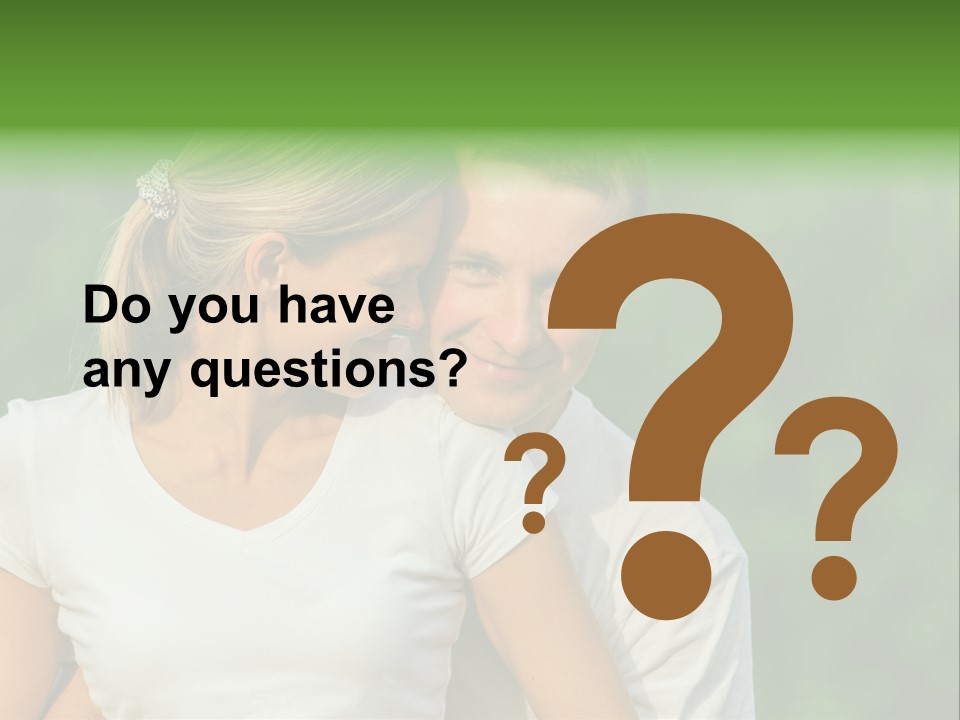 Young Man Beautiful Young Woman PowerPoint Template