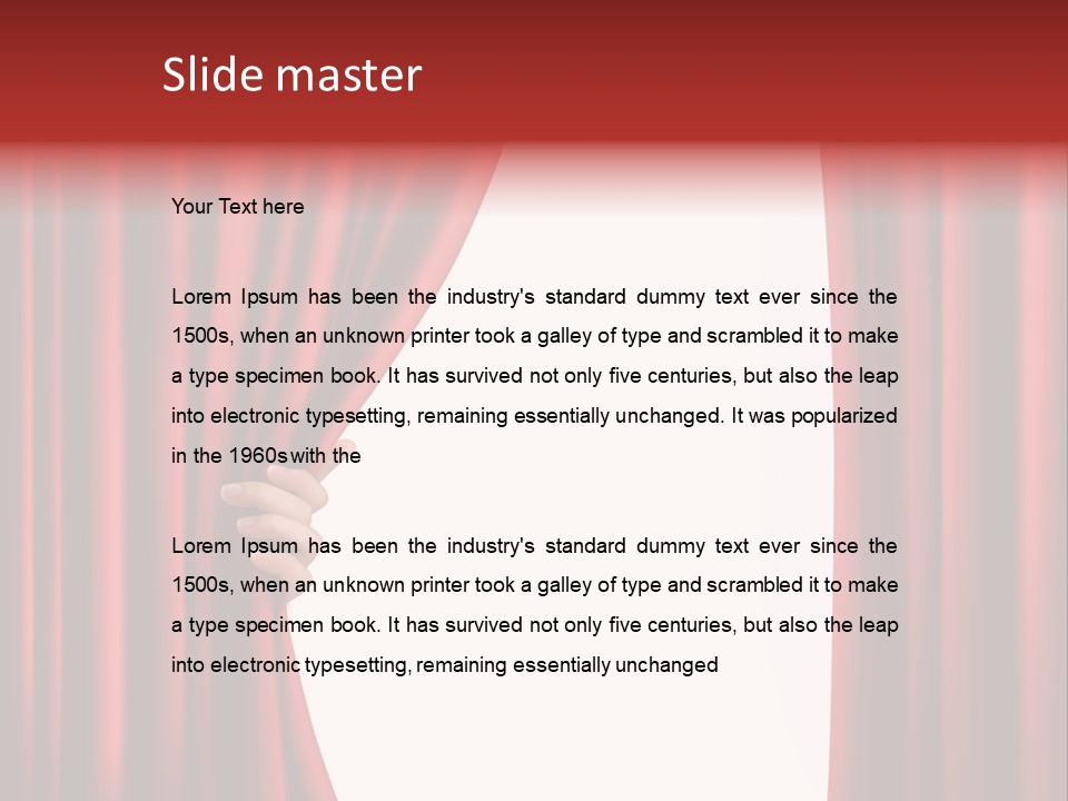 Actor Design Backdrop PowerPoint Template