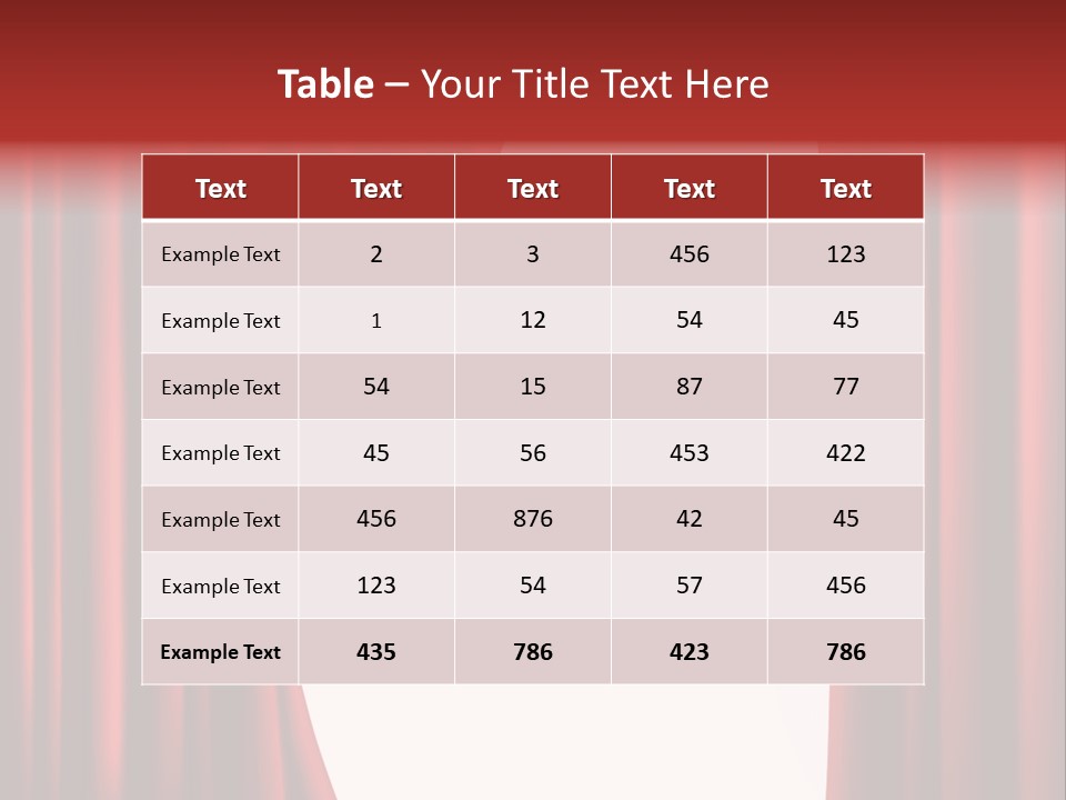 Actor Design Backdrop PowerPoint Template