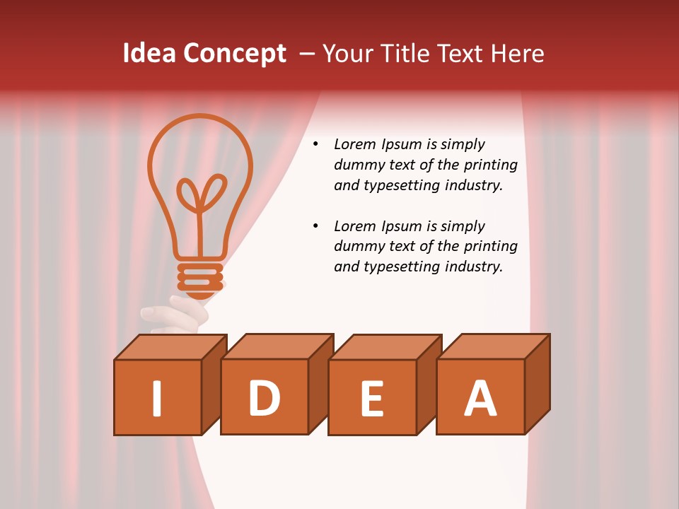 Actor Design Backdrop PowerPoint Template