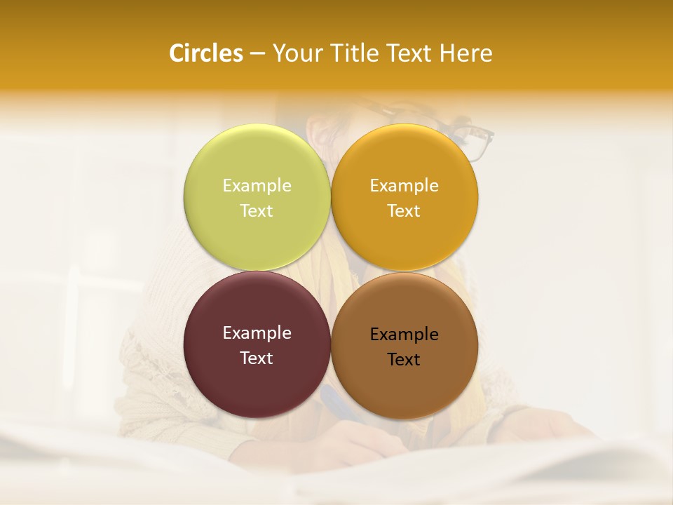 Reading Female Indoor PowerPoint Template