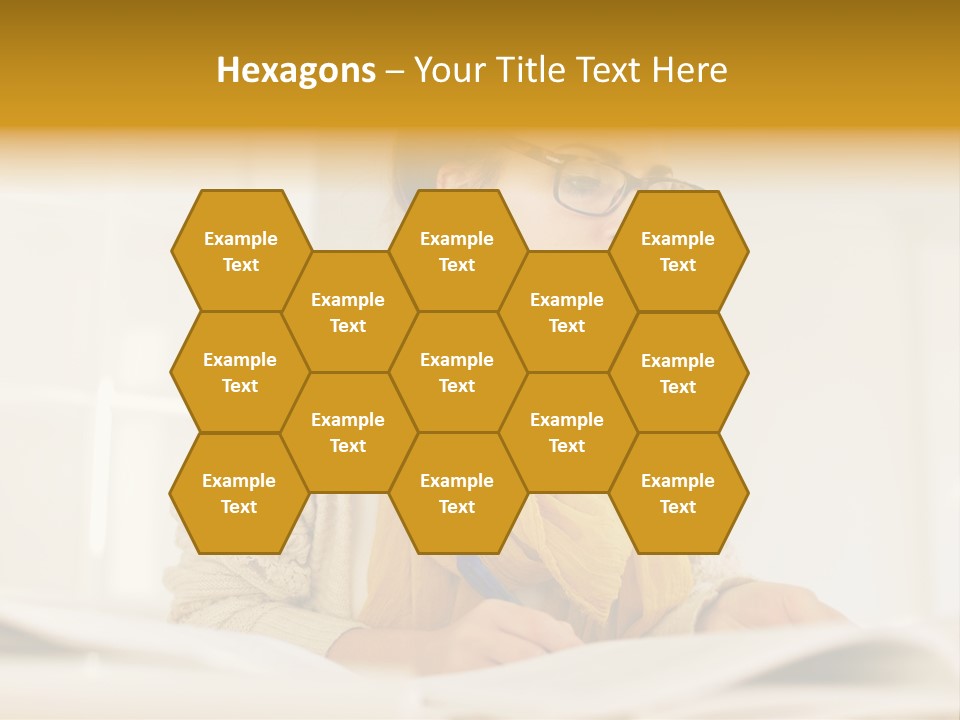 Reading Female Indoor PowerPoint Template