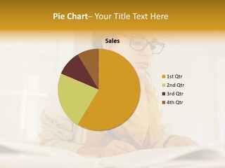 Reading Female Indoor PowerPoint Template